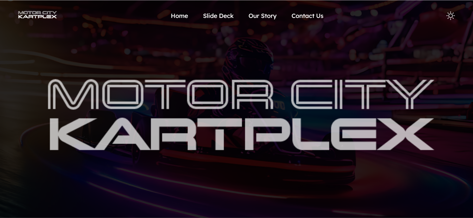 Motor City Kartplex Website