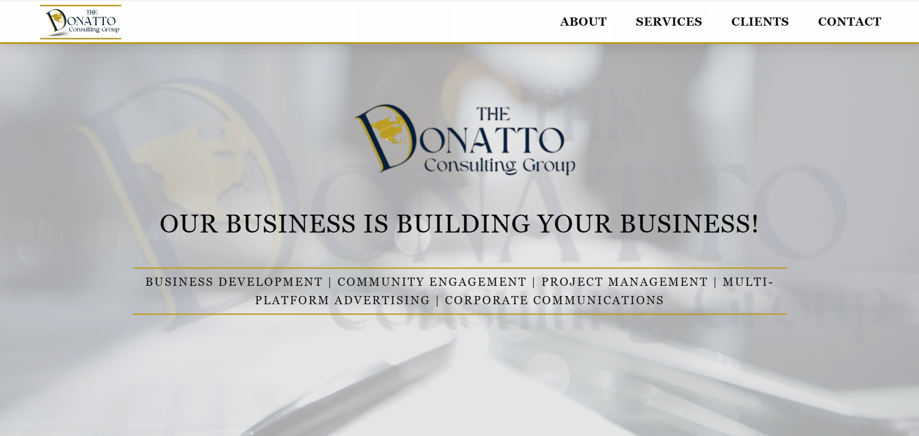 The Donatto Group Consulting Firm Website